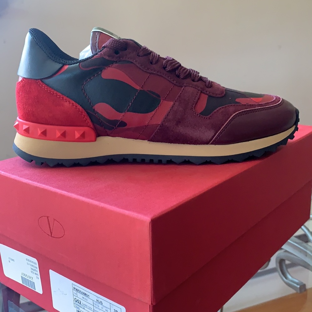 Valentino Camo Fashion Sneakers - Picture 6 of 11